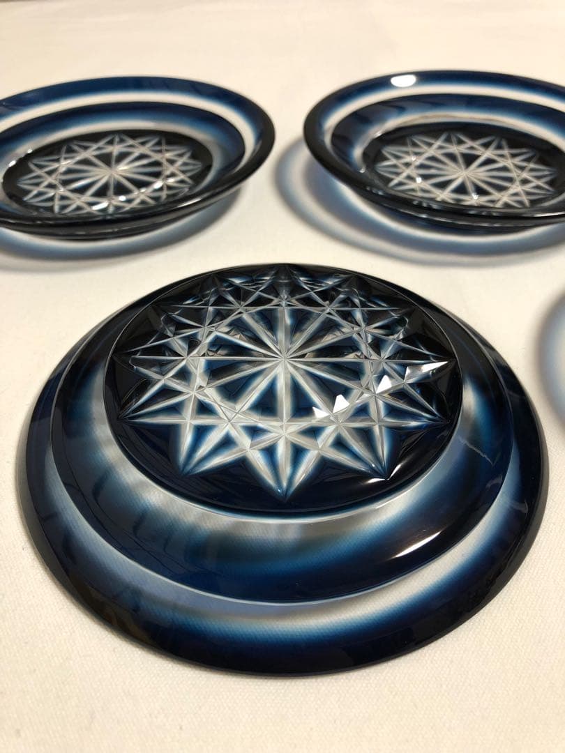 薩摩切子　薩摩びーどろ工芸　薩摩刻印あり