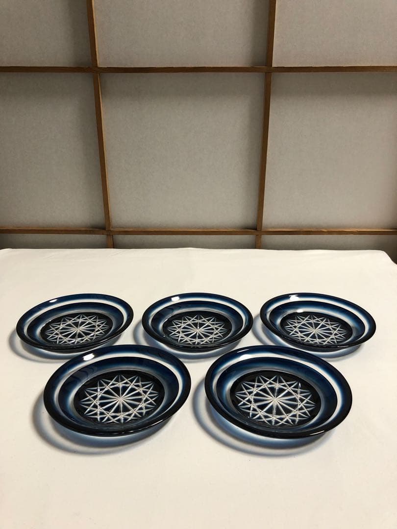 薩摩切子　薩摩びーどろ工芸　薩摩刻印あり