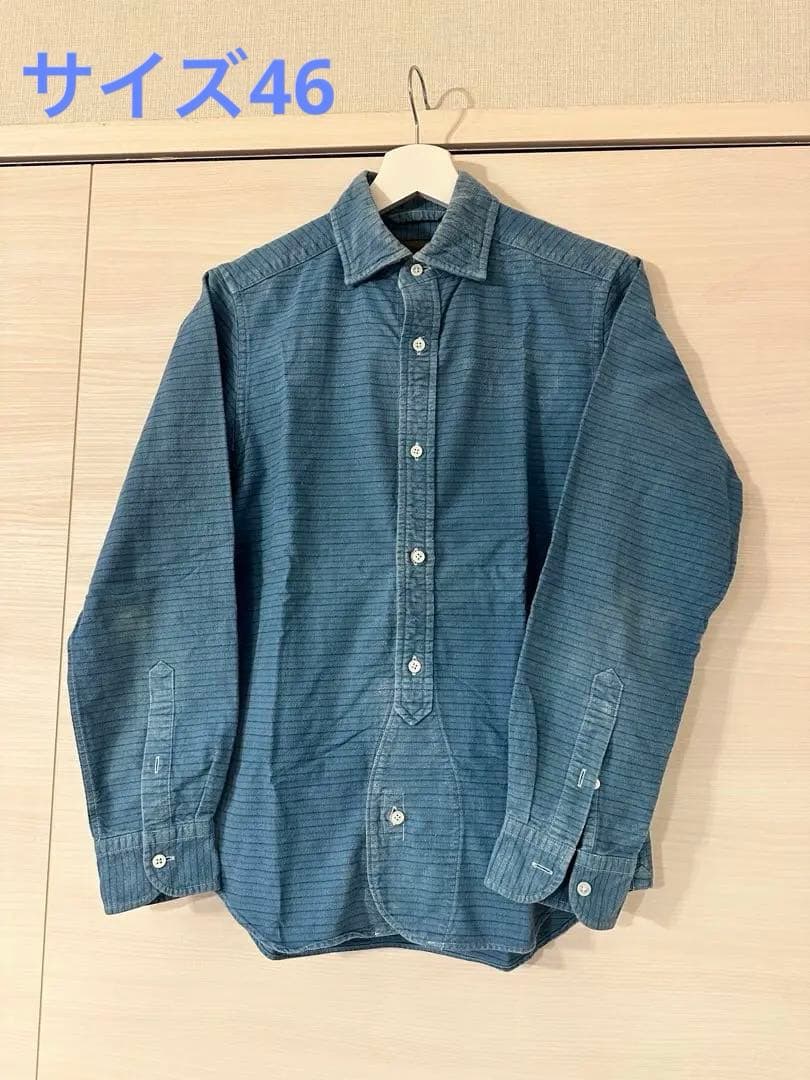 ★限定★レア★インディゴ染め　nigel cabourn シャツ
