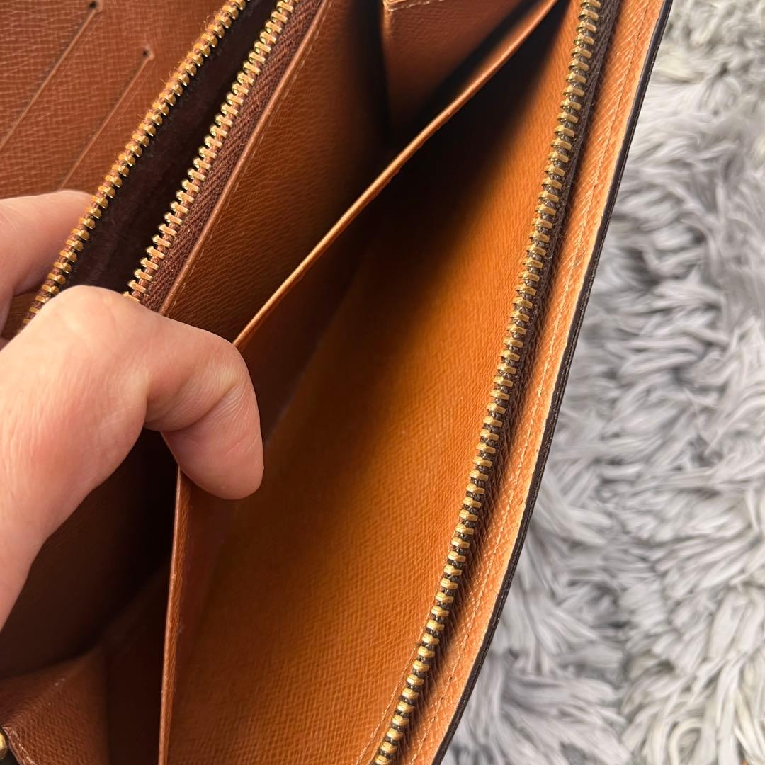 ルイヴィトン　ポルトモネ　ジップ　モノグラム　長財布　ラウンドファスナー