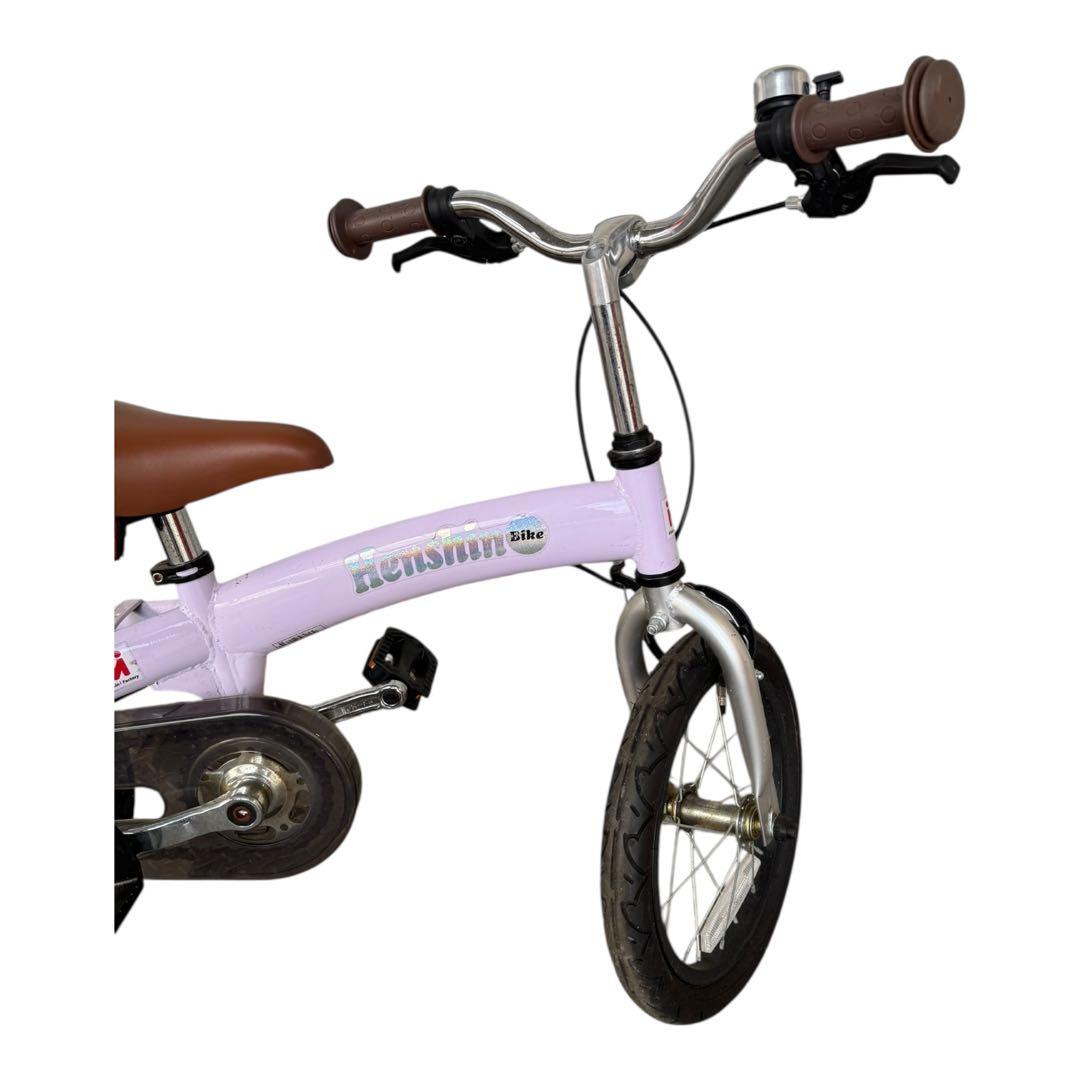 Henshin Bike へんしんバイク スタンド付12インチ パープル　ピンク