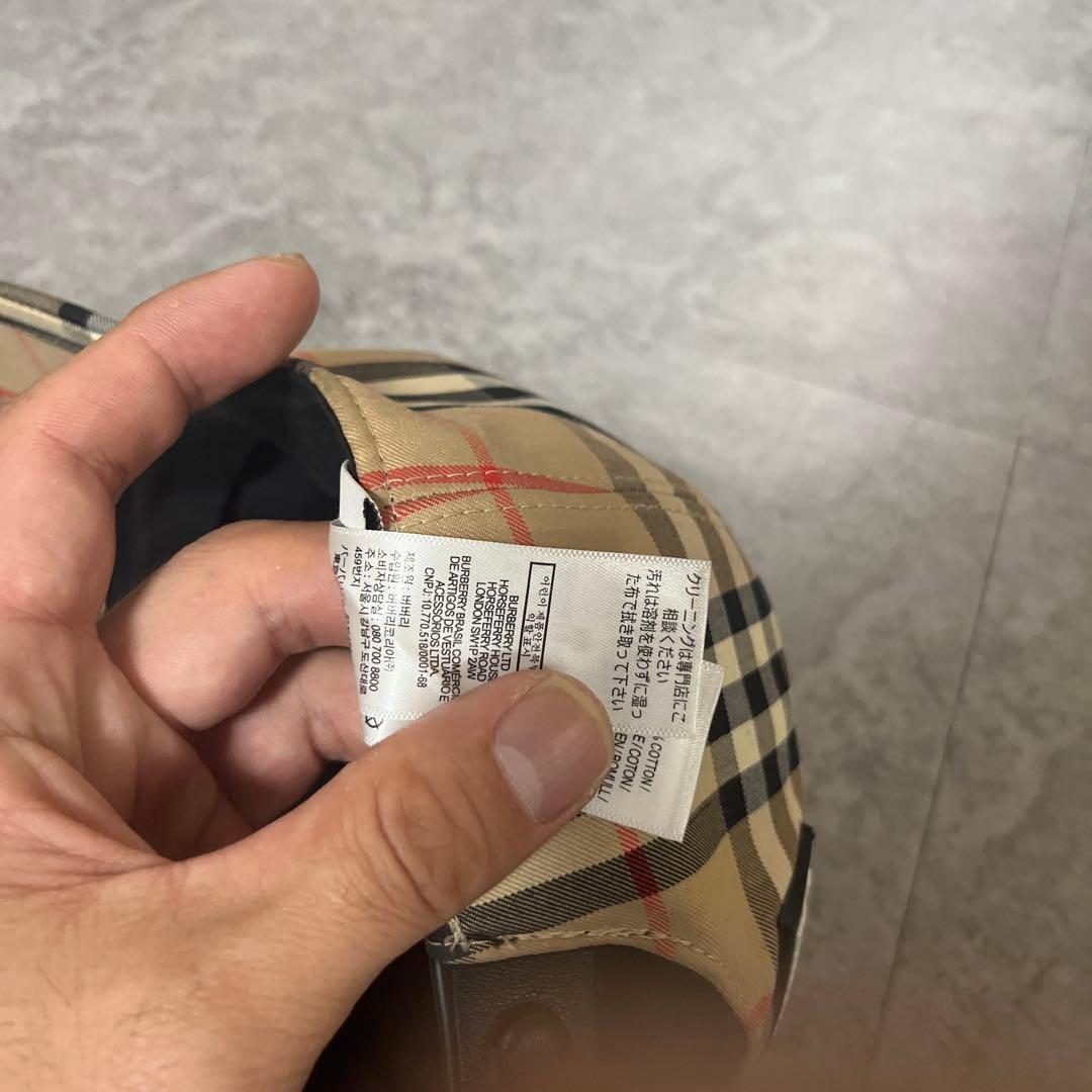 BURBERRY LONDON キャップ ノバチェック 送料無料