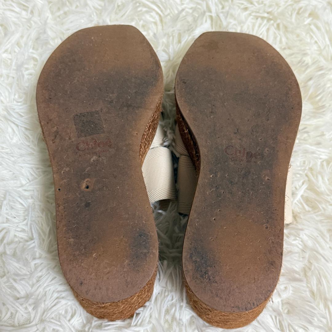 マンゴー様✨ クロエ ウェッジ エスパドリーユ 厚底レディース 24cm相当