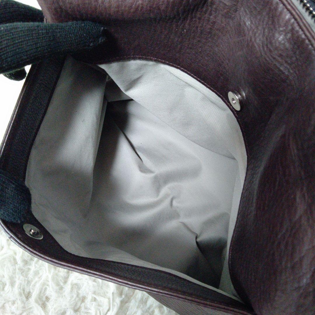 美品 ✨️ マーガレットハウエル MHL レザーショルダーバッグ ダークブラウン