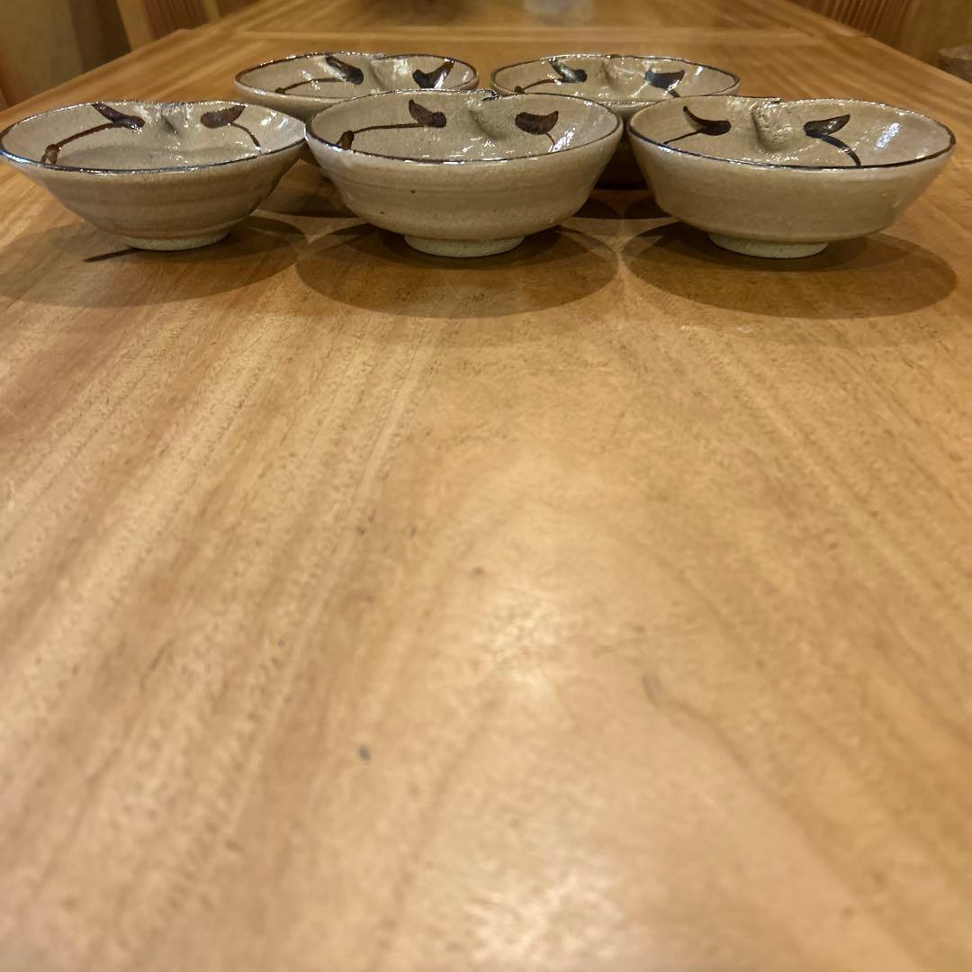 唐津焼　中里太郎衛門　絵唐津鉢　五個