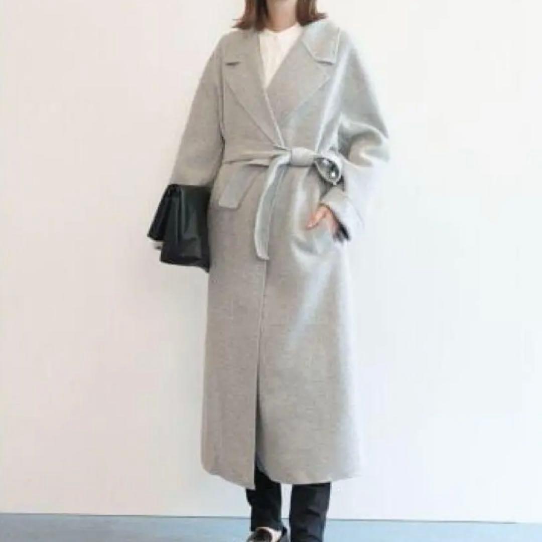 美品⁂23区⁂リバーロングコート　マンテコ　雑誌掲載　人気　大きいサイズ　5L