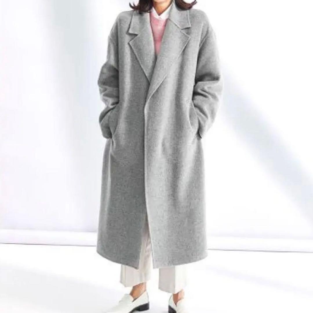 美品⁂23区⁂リバーロングコート　マンテコ　雑誌掲載　人気　大きいサイズ　5L