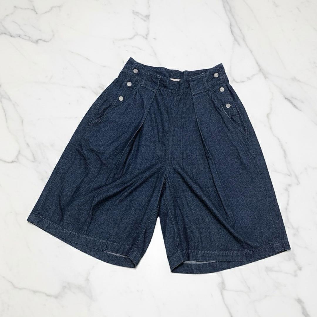 KAPITAL★キャピタル★デニム★ワイドハーフパンツ★ガウチョパンツ★1