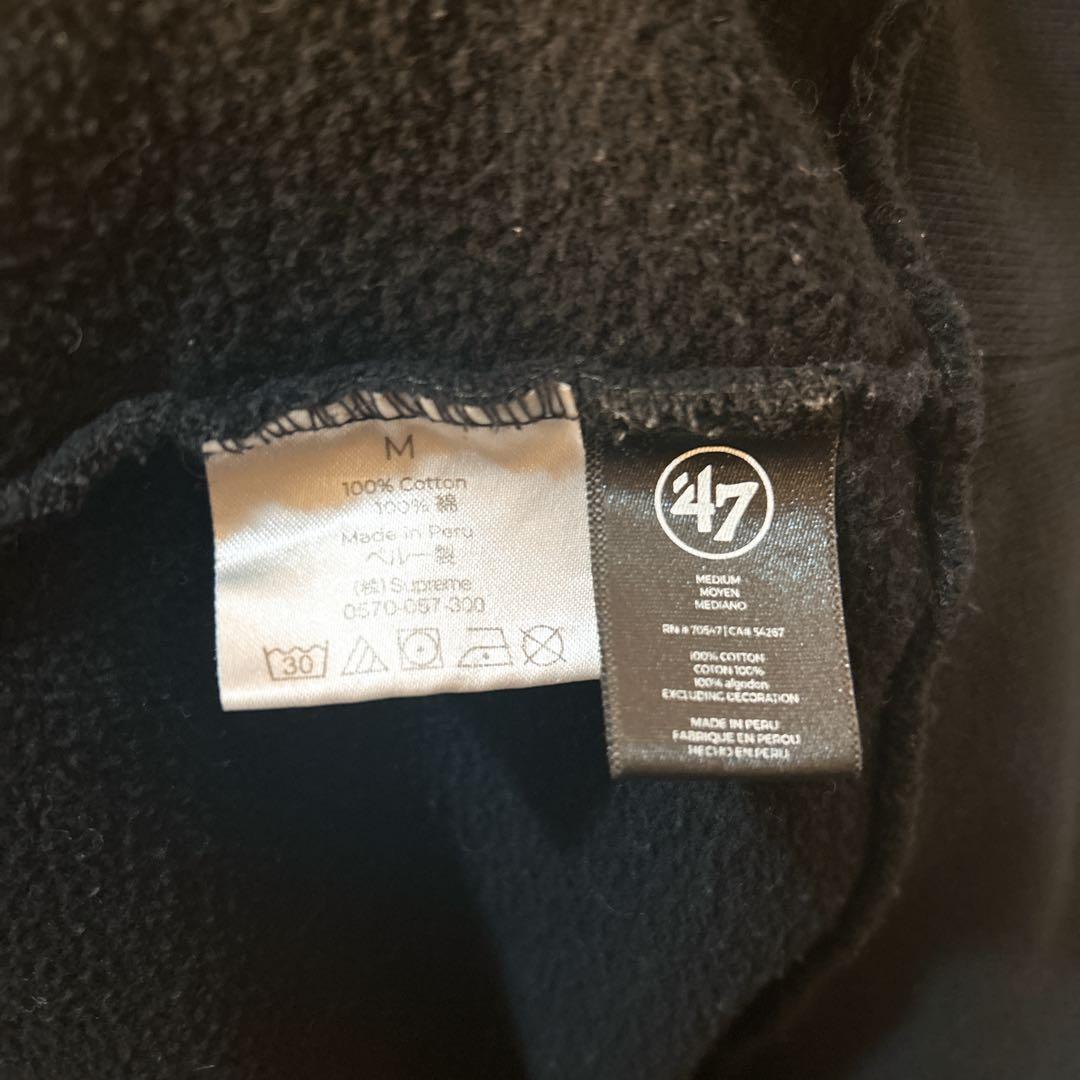 《希少》Supreme シュプリーム 刺繍ロゴ プルオーバーパーカー M