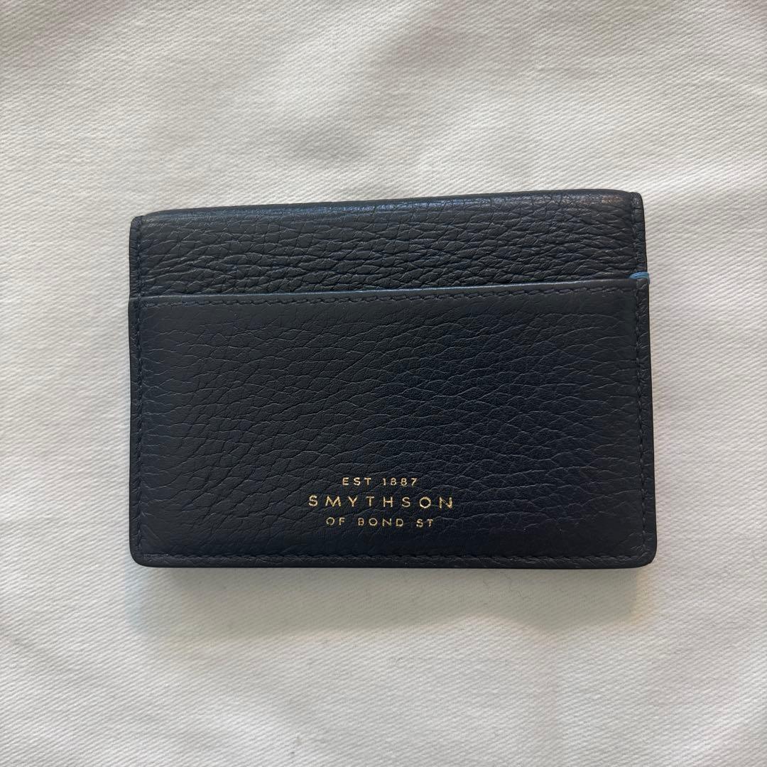 SMYTHSON ブラックレザー 名刺入れ