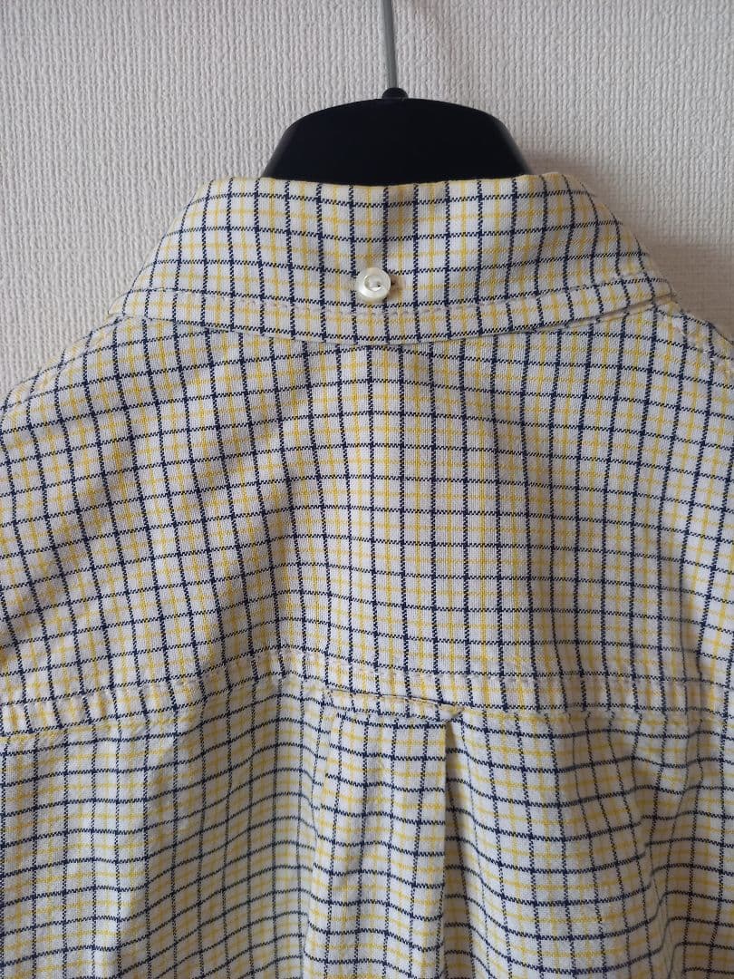 レアNUMBER (N)INEウィンドウペーンチェック☆ボタンダウン☆長袖シャツ