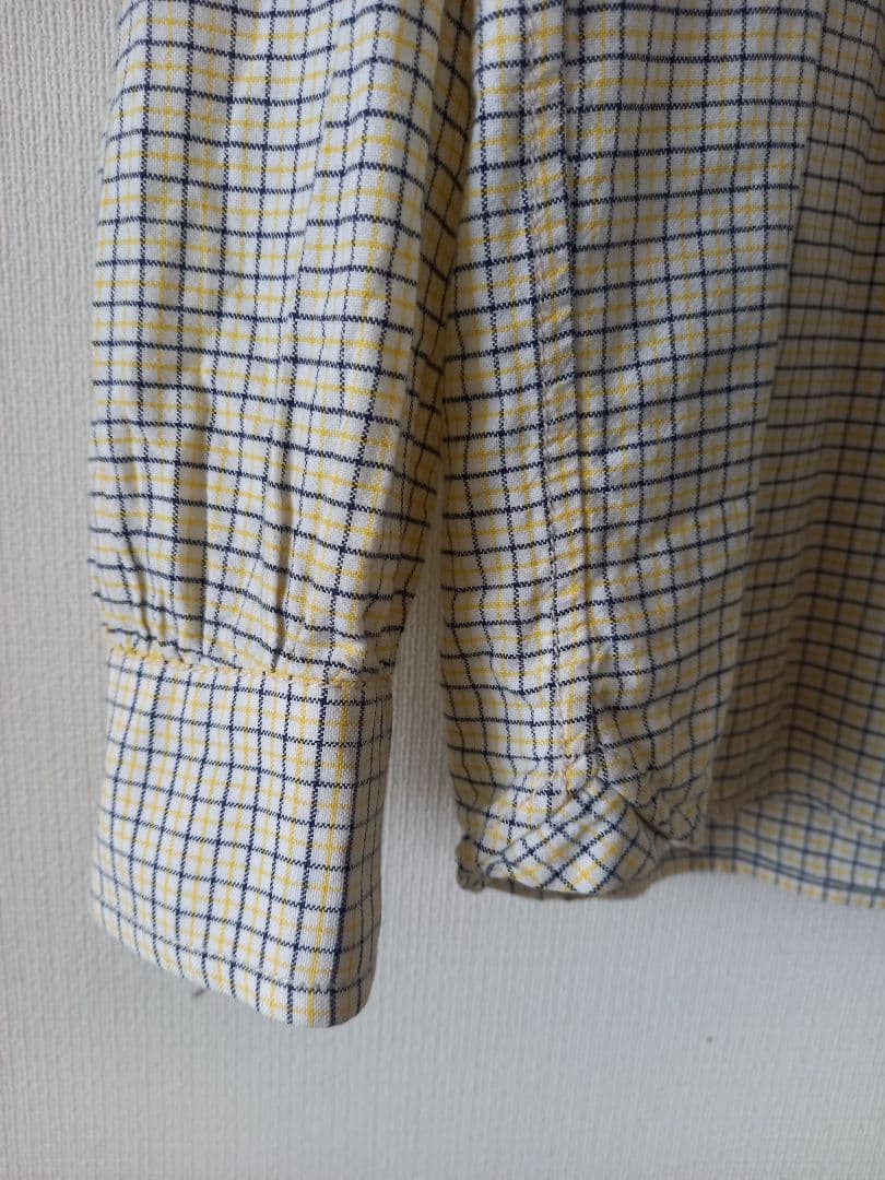 レアNUMBER (N)INEウィンドウペーンチェック☆ボタンダウン☆長袖シャツ