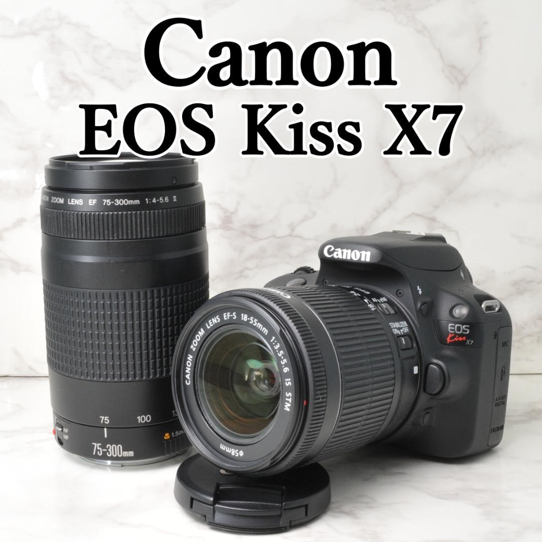 使用少なめ❣️Canon EOS Kiss X7⭐️ダブルレンズ スマホ転送
