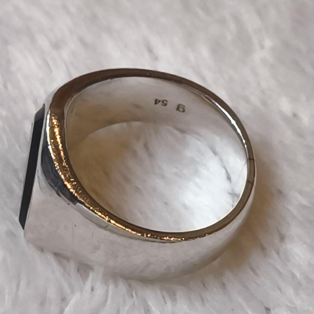 TOM WOOD Shield Black Onyx リング 54 14号相当