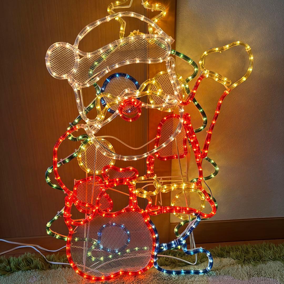 値下中 ガーデンライト サイズ大 サンタクロース ツリー イルミネーション 希少