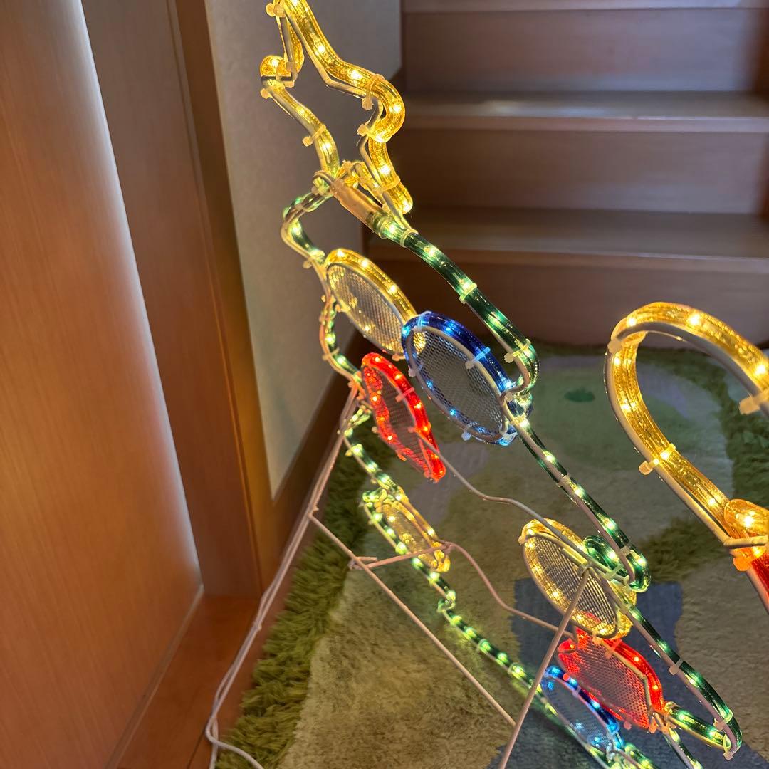 値下中 ガーデンライト サイズ大 サンタクロース ツリー イルミネーション 希少