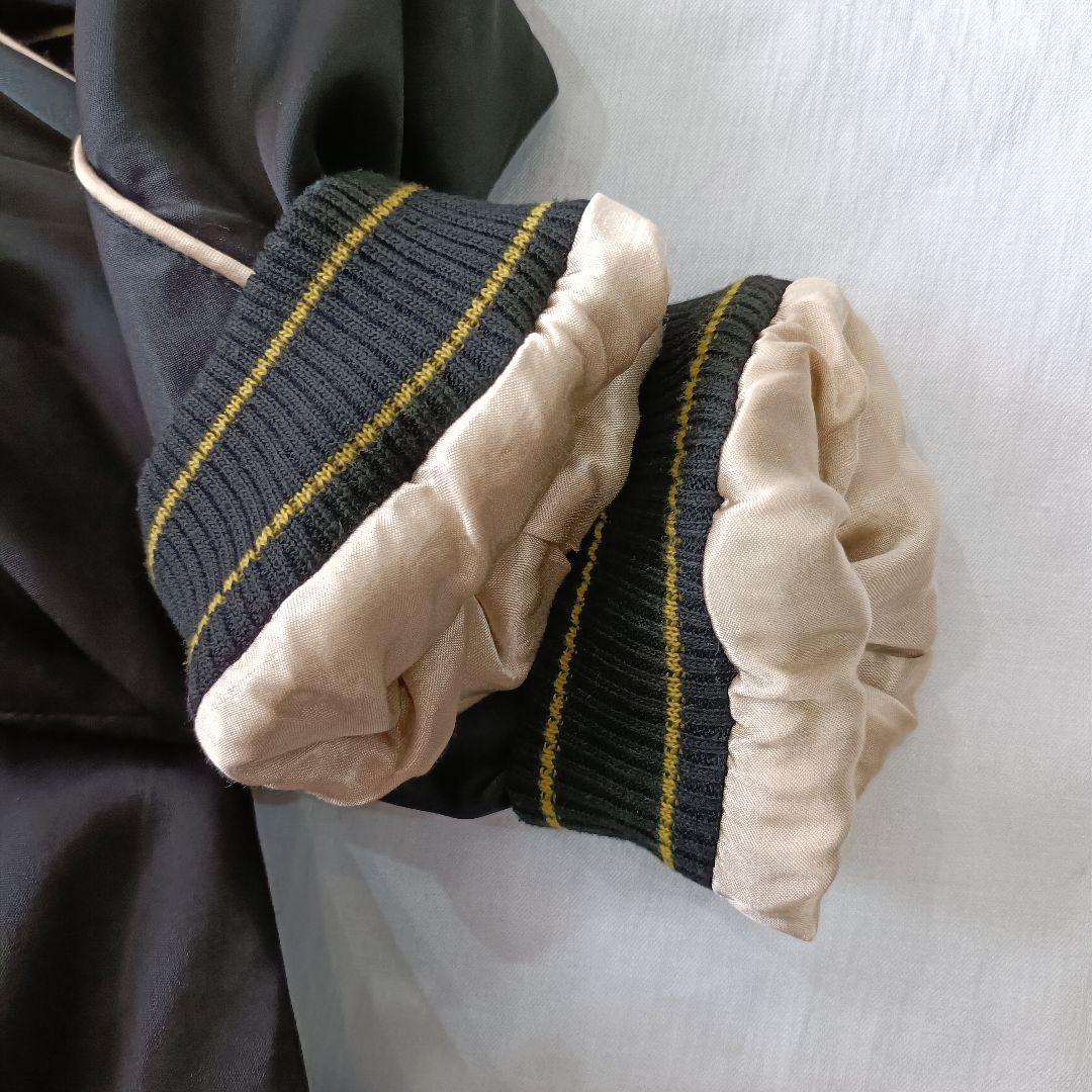 HOUSTON XL【スカジャン】US Marine 黒　大きいサイズ