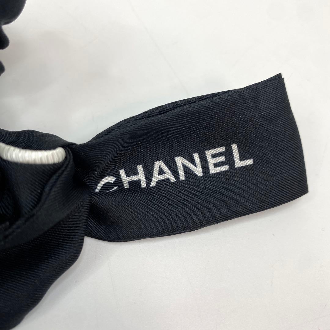 即完売 シャネル CHANEL シュシュ リボン ココマーク ビスコース