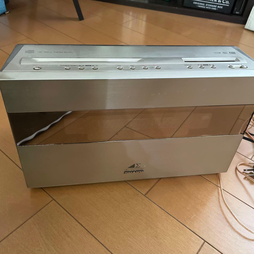 SHARP CD・MD・カセットデッキ シルバー