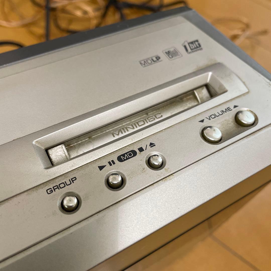 SHARP CD・MD・カセットデッキ シルバー