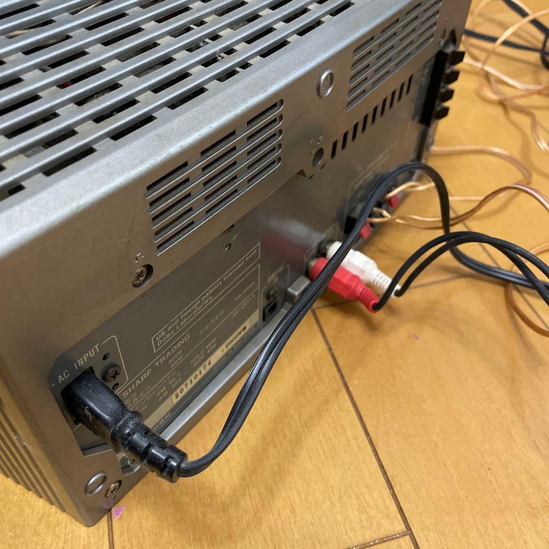 SHARP CD・MD・カセットデッキ シルバー