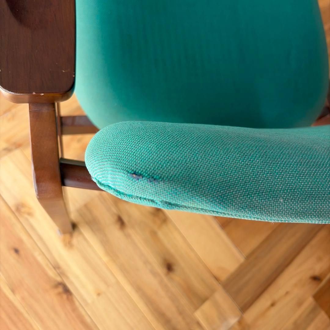 70s オールドカリモク ロビーアームチェア　ミッドセンチュリー　モダン