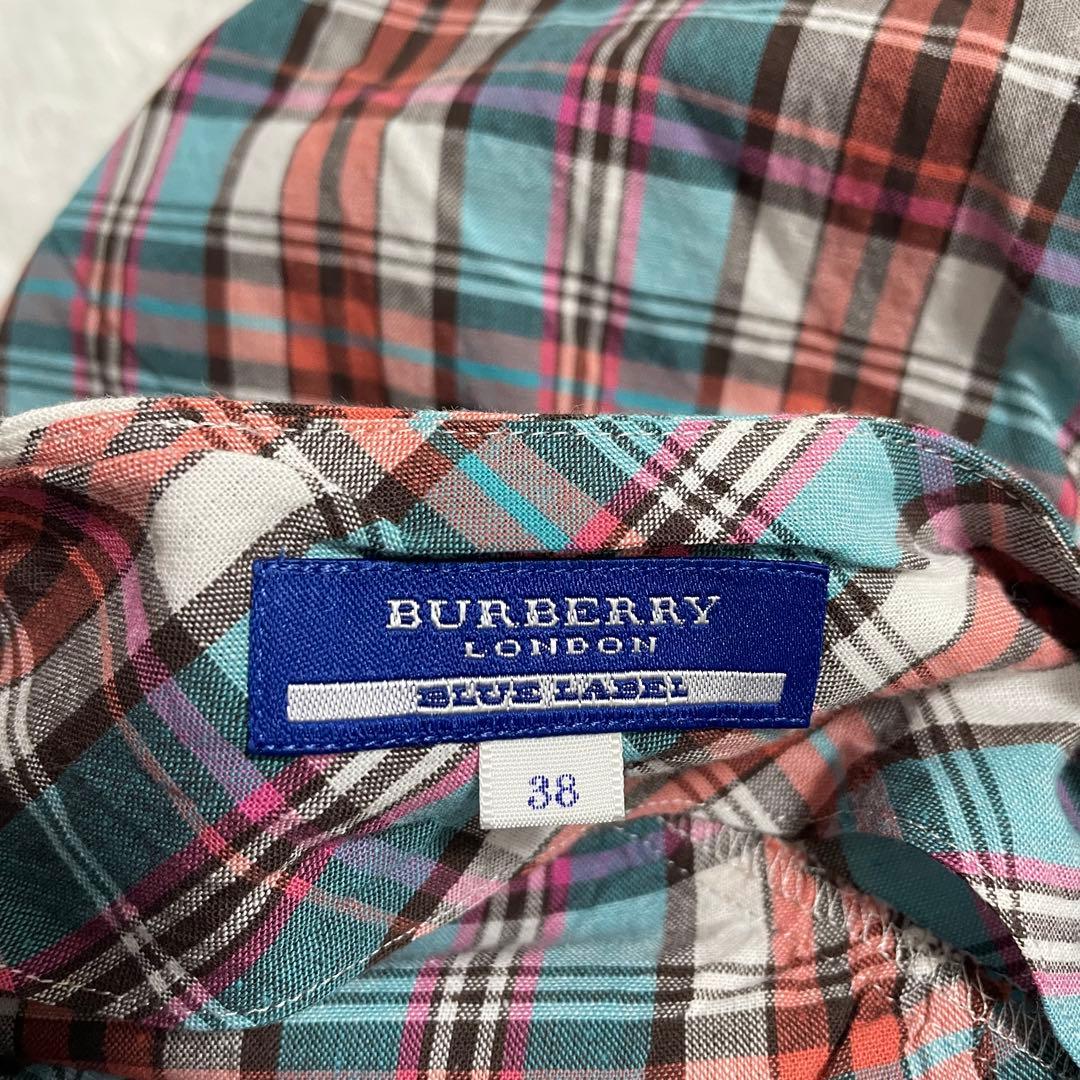 バーバリー　Burberry ブルーレーベル　チェック柄　ノースリーブワンピース