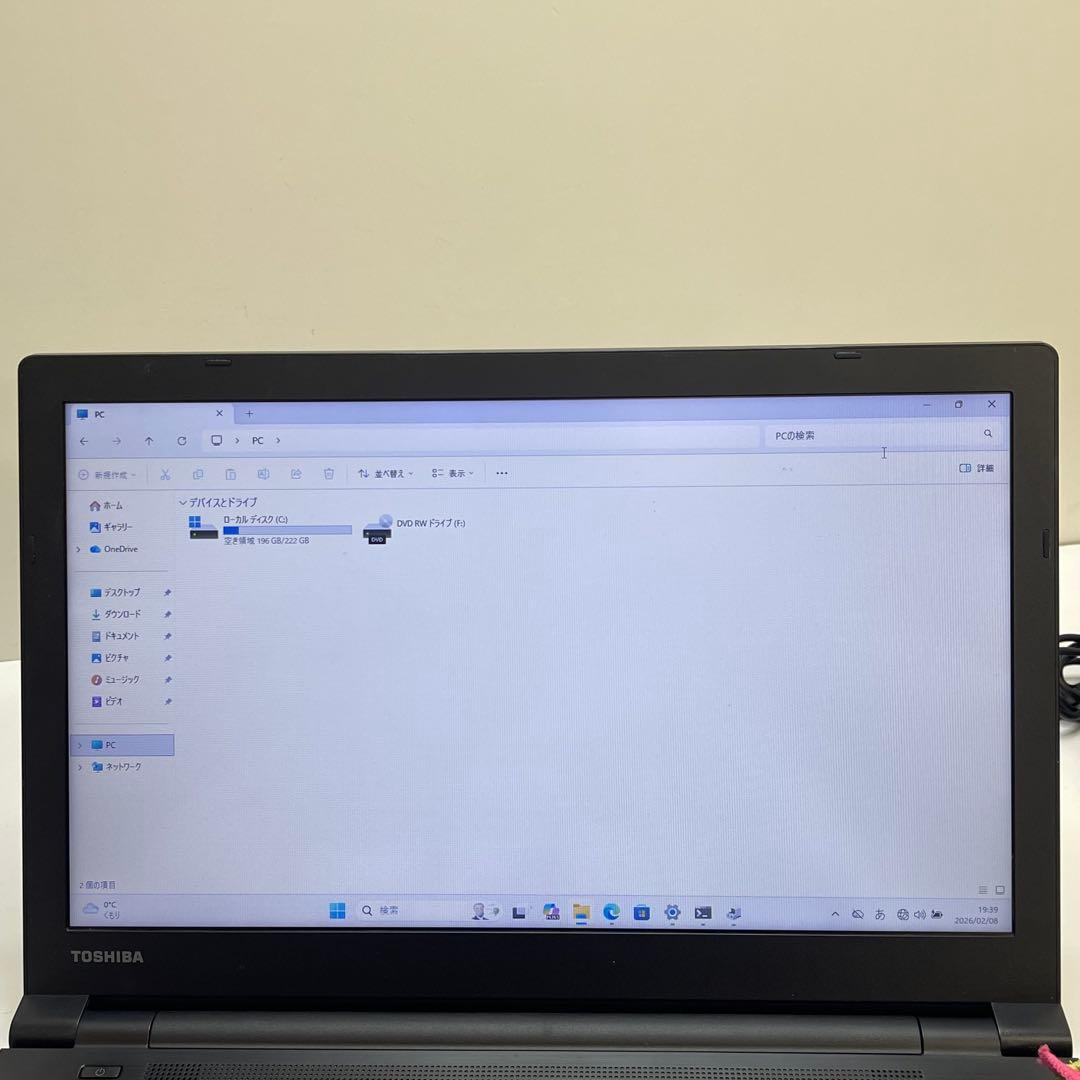 #082 東芝 Dynabook B65/DN i5-8250U 8GB 256