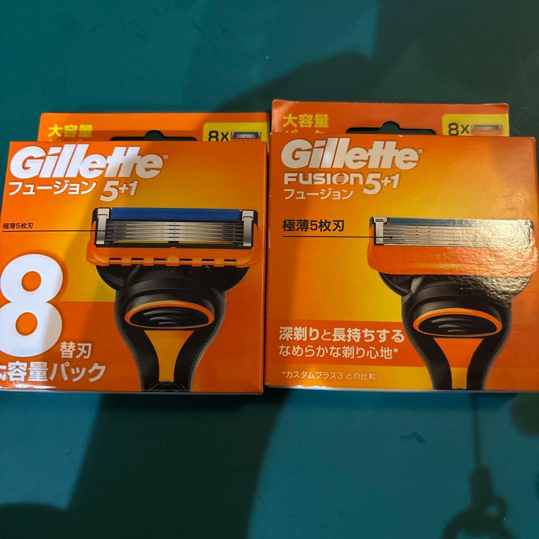 Gillette Fusion 5+1 替え刃 8個入り 大容量パック２箱