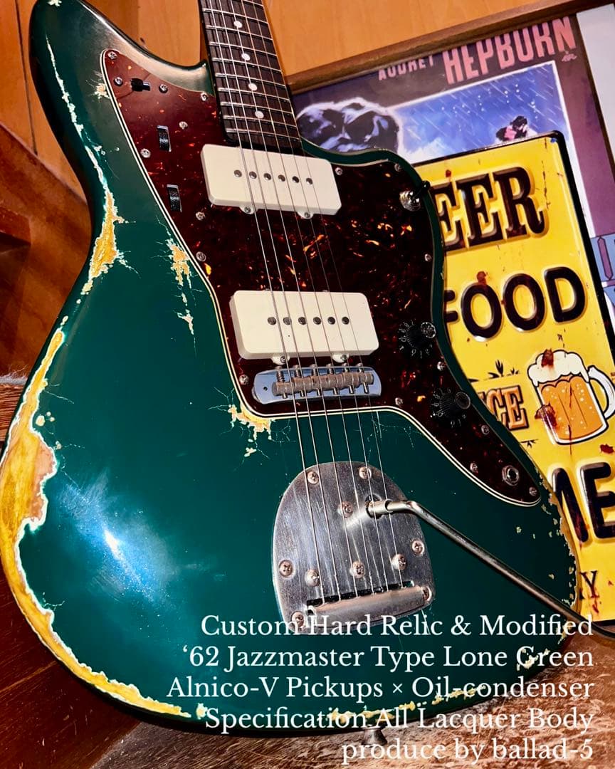 ハードレリック60sジャズマスタータイプ/オールラッカーボディ/アルニコPU
