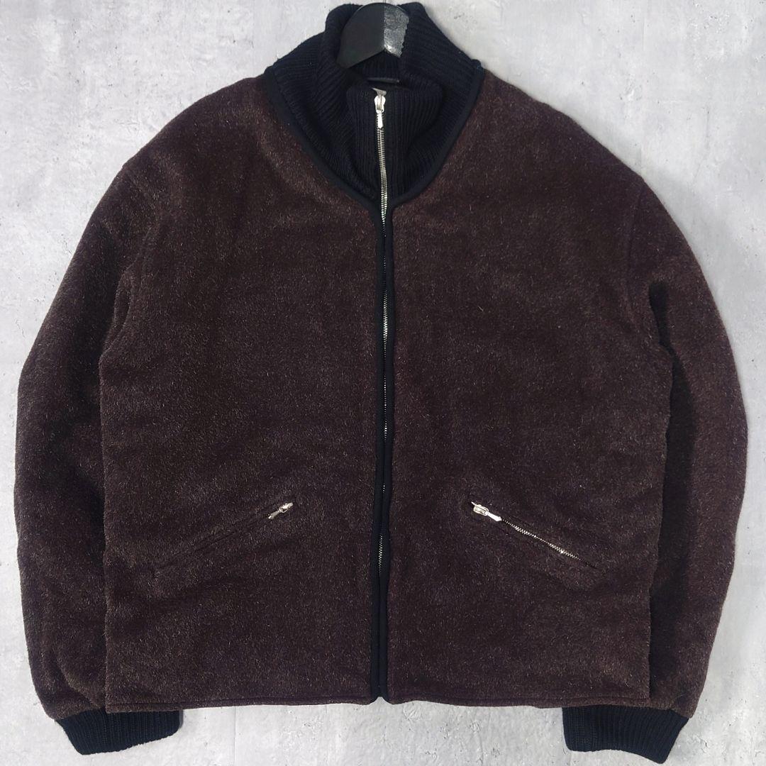 【名作】アニエスベーオム ウール モヘヤ ジップブルゾン 八の字 riri