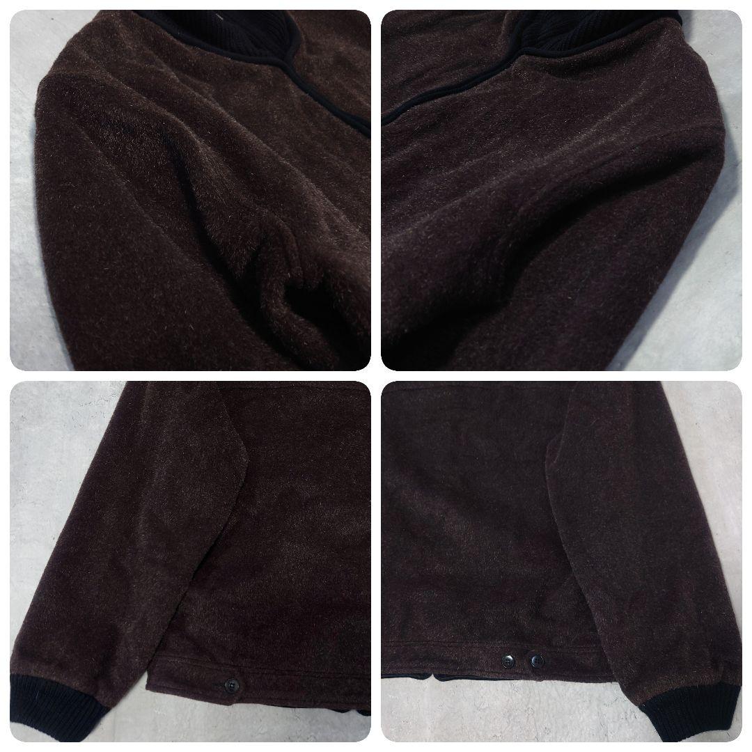 【名作】アニエスベーオム ウール モヘヤ ジップブルゾン 八の字 riri