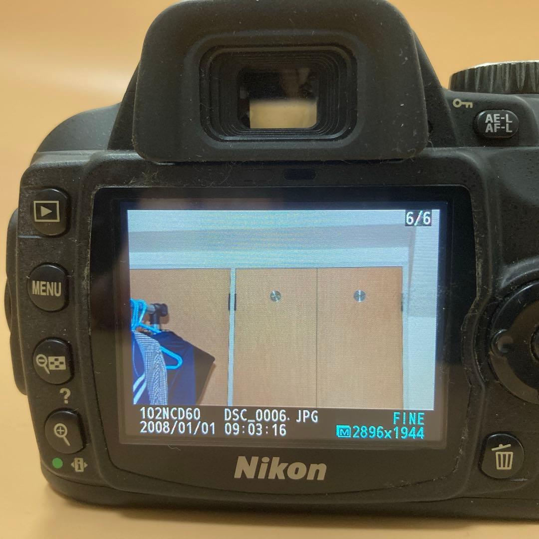 ⭐︎SDカード付き⭐︎Nikon D60 デジタル一眼レフカメラ 完動品