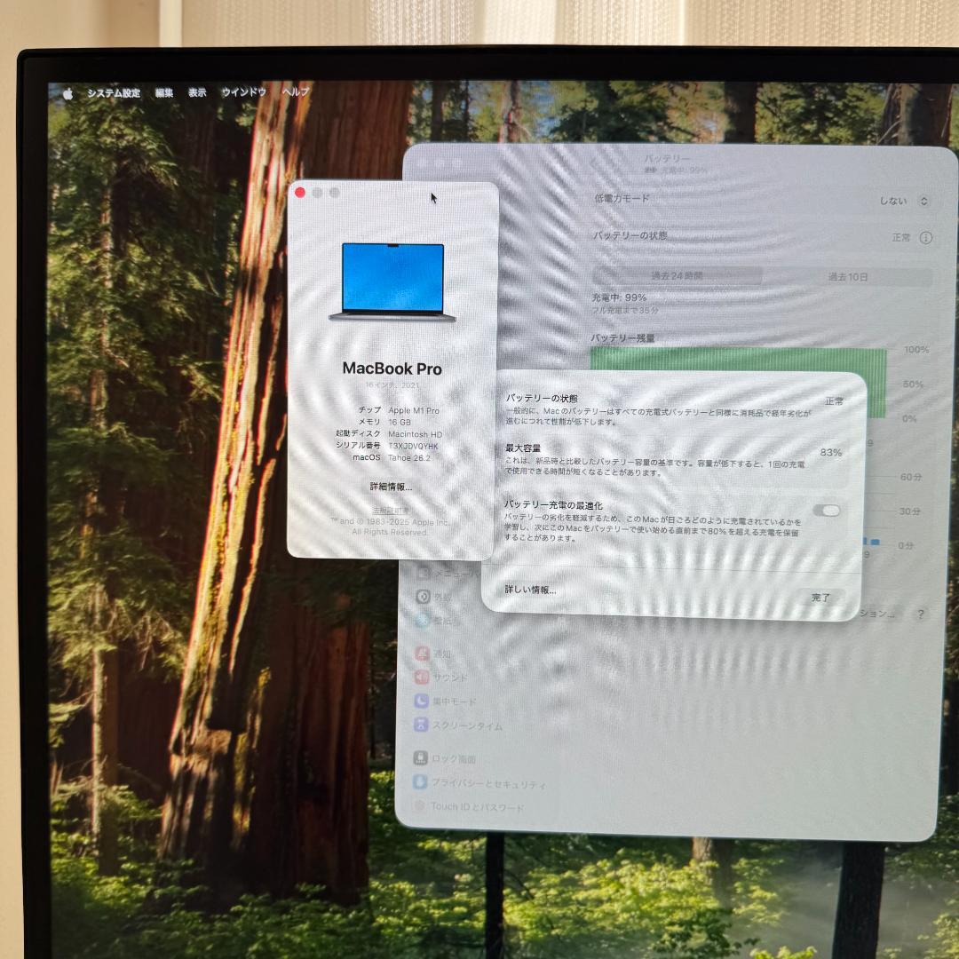 MacBook Pro 16インチ M1Pro 16GB/512GB