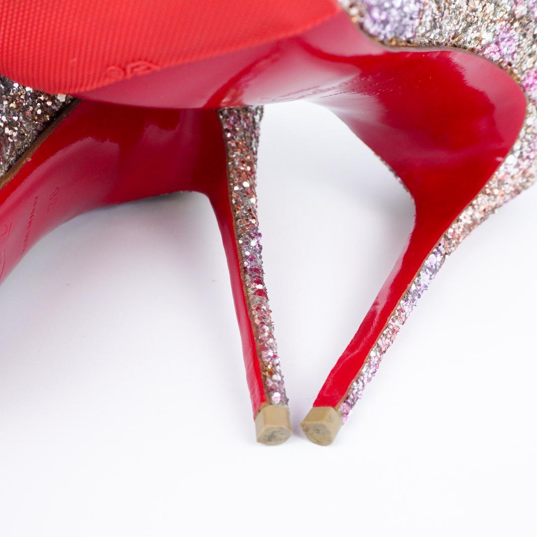 EU38 Christian Louboutin ハイヒール きらきら 427A