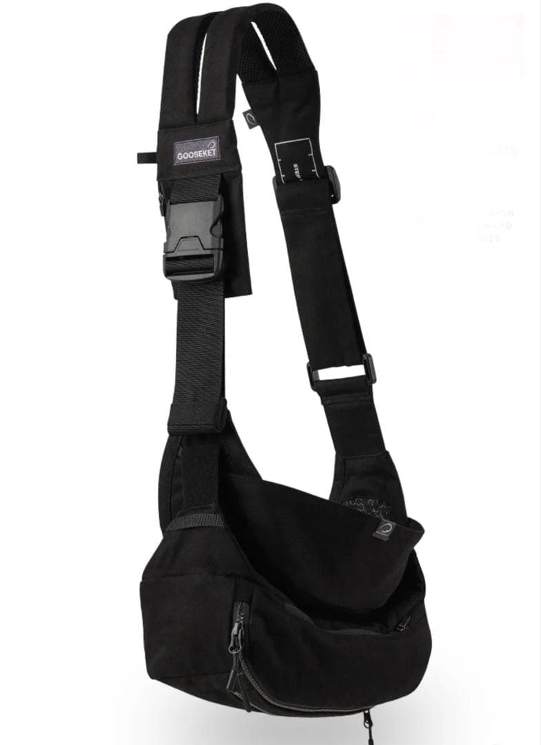 【美品】グスケット365抱っこ紐Plus バッグ 2WAY 黒 収納ポーチ付