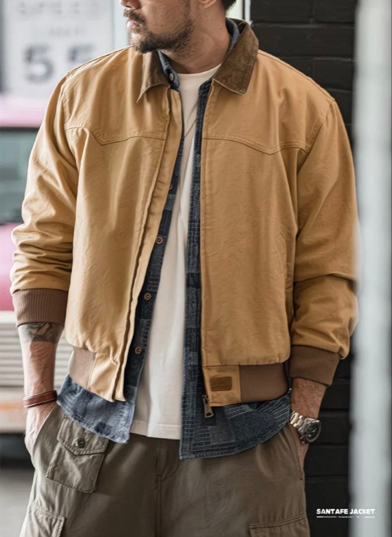 SANTAFE JACKET ベージュ 　サンタフェジャケット　カーハート風