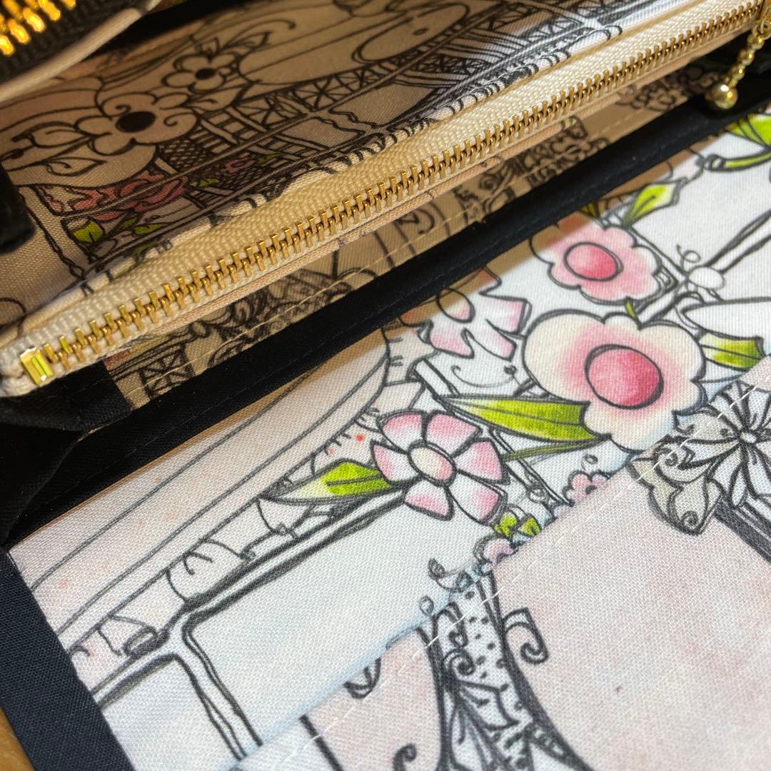 長財布　やりくり財布　ハンドメイド　トートバッグ　巾着袋ハンドメイド