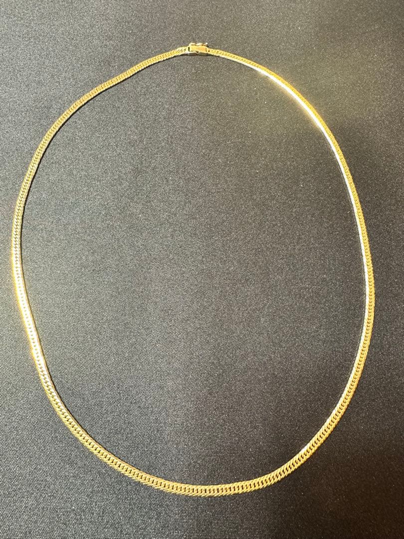 K18 喜平ネックレス 6面ダブル（W） 60cm 約24.6g 幅約4mm