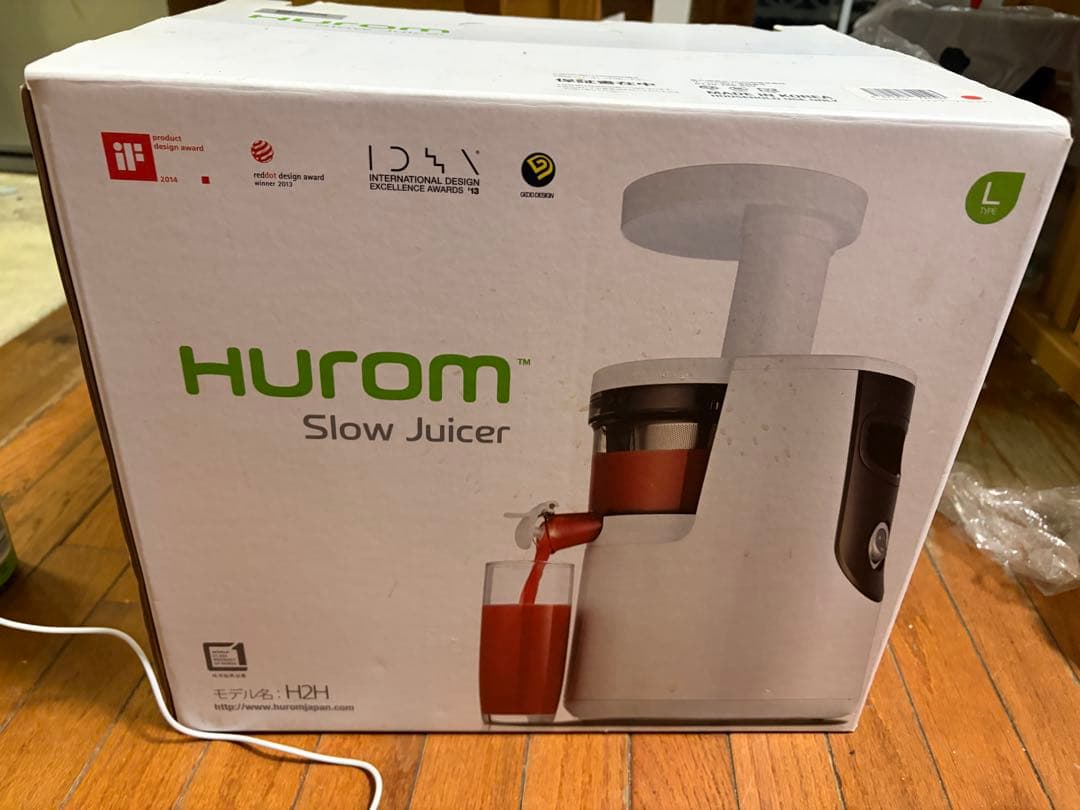 HUROM スロージューサー H2H Lサイズ フェラーリレッド 希少色