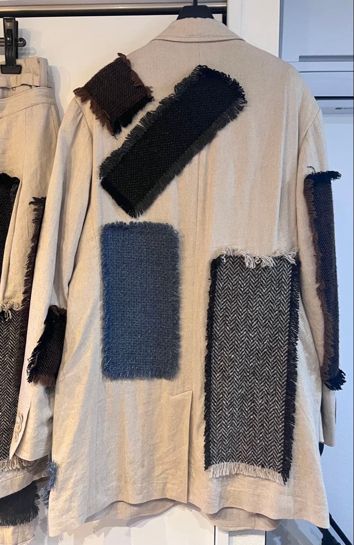 ヨウジヤマモト プールオム 23ss ラウールパッチワークセットアップ