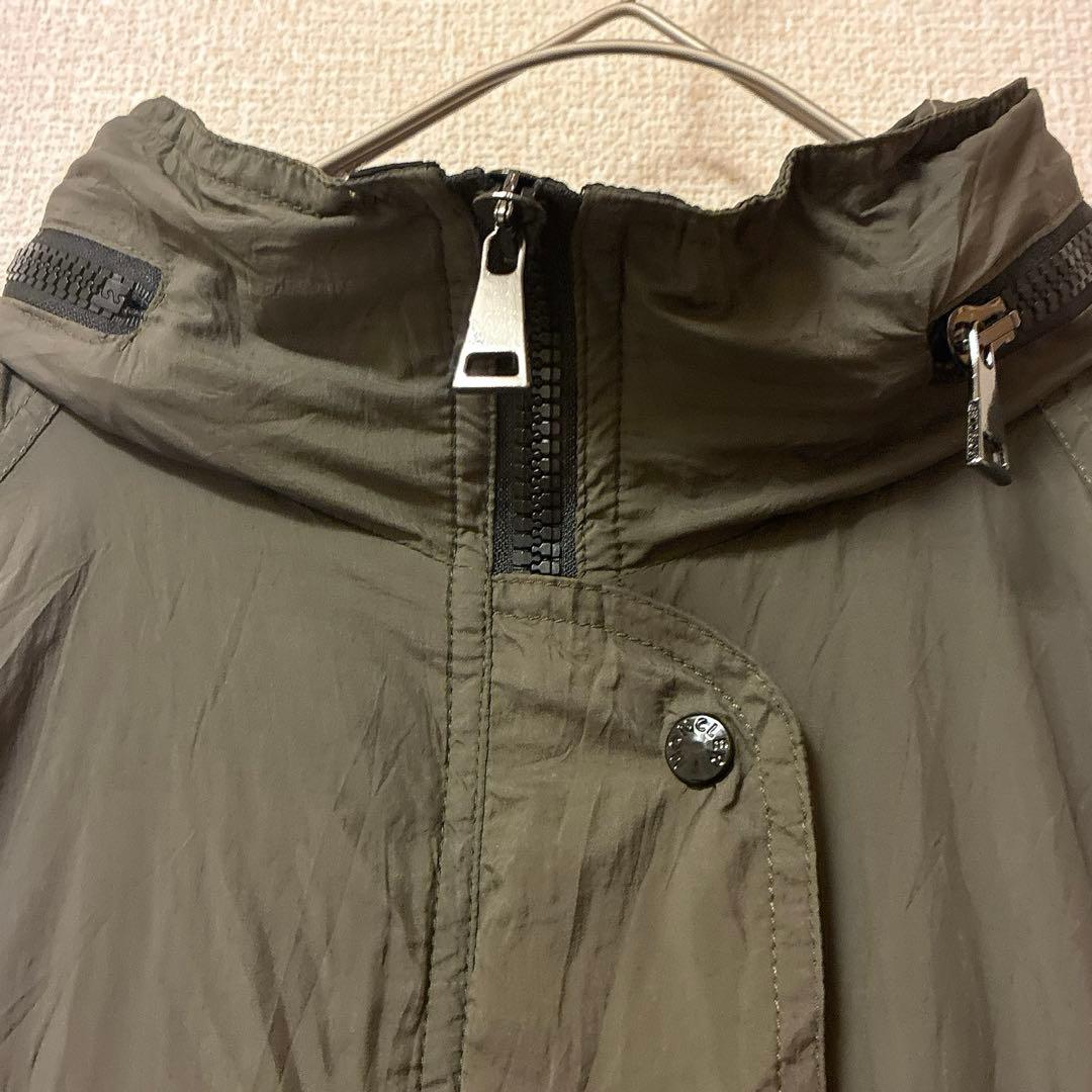 MONCLER オリーブ ロングコート ダウン アウター モッズコート