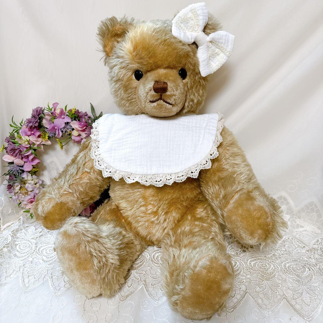 フィニステール 様❤️大きい！！❤️ずっしりアンティークベア　アンティークテディベア