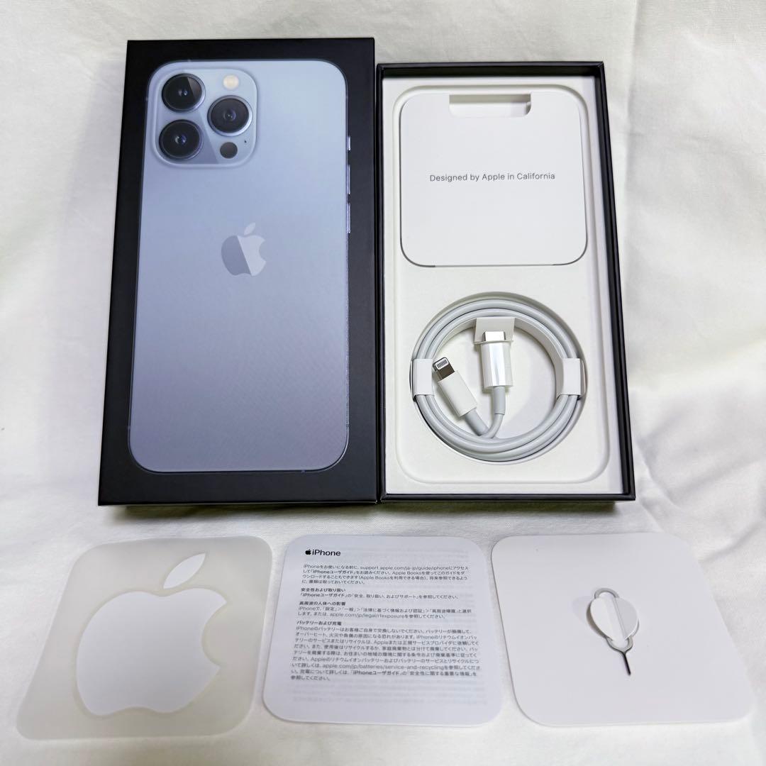 ひぃ【美品】iPhone13 pro 512GBシエラブルー SIMフリー