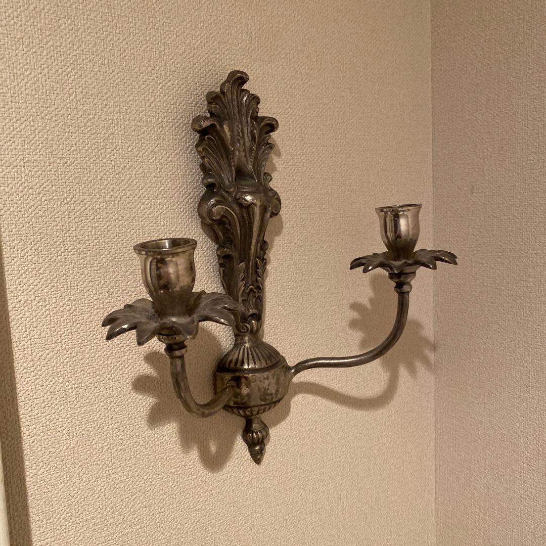 アンティーク風　ウォール　キャンドルホルダー