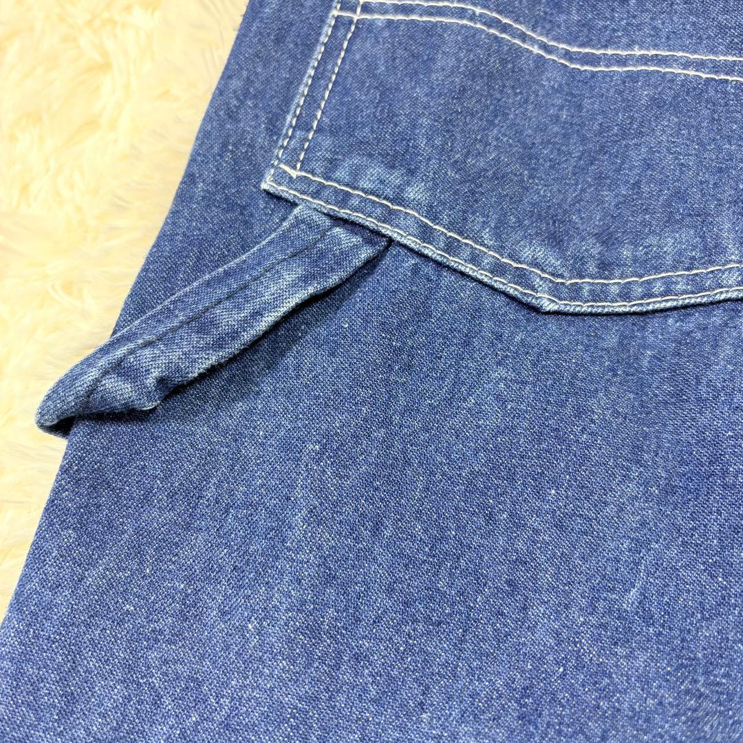 ROUND HOUSE ラウンドハウス デニムオーバーオール USA製 L相当