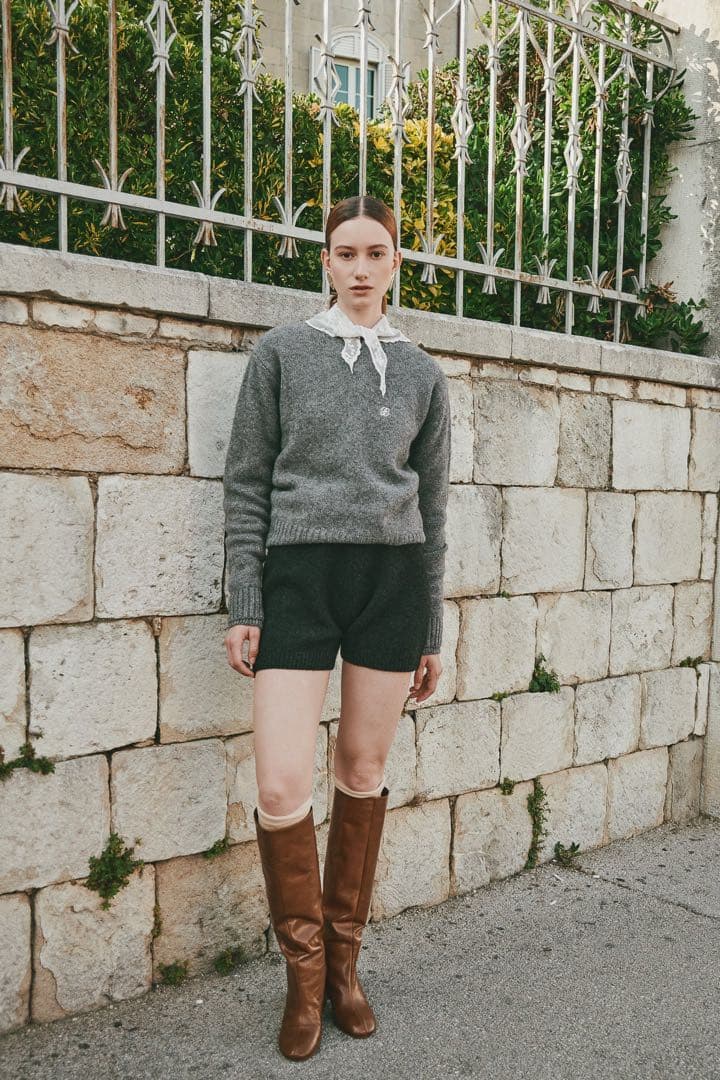 【eaphi】WOOL KNIT PULLOVER