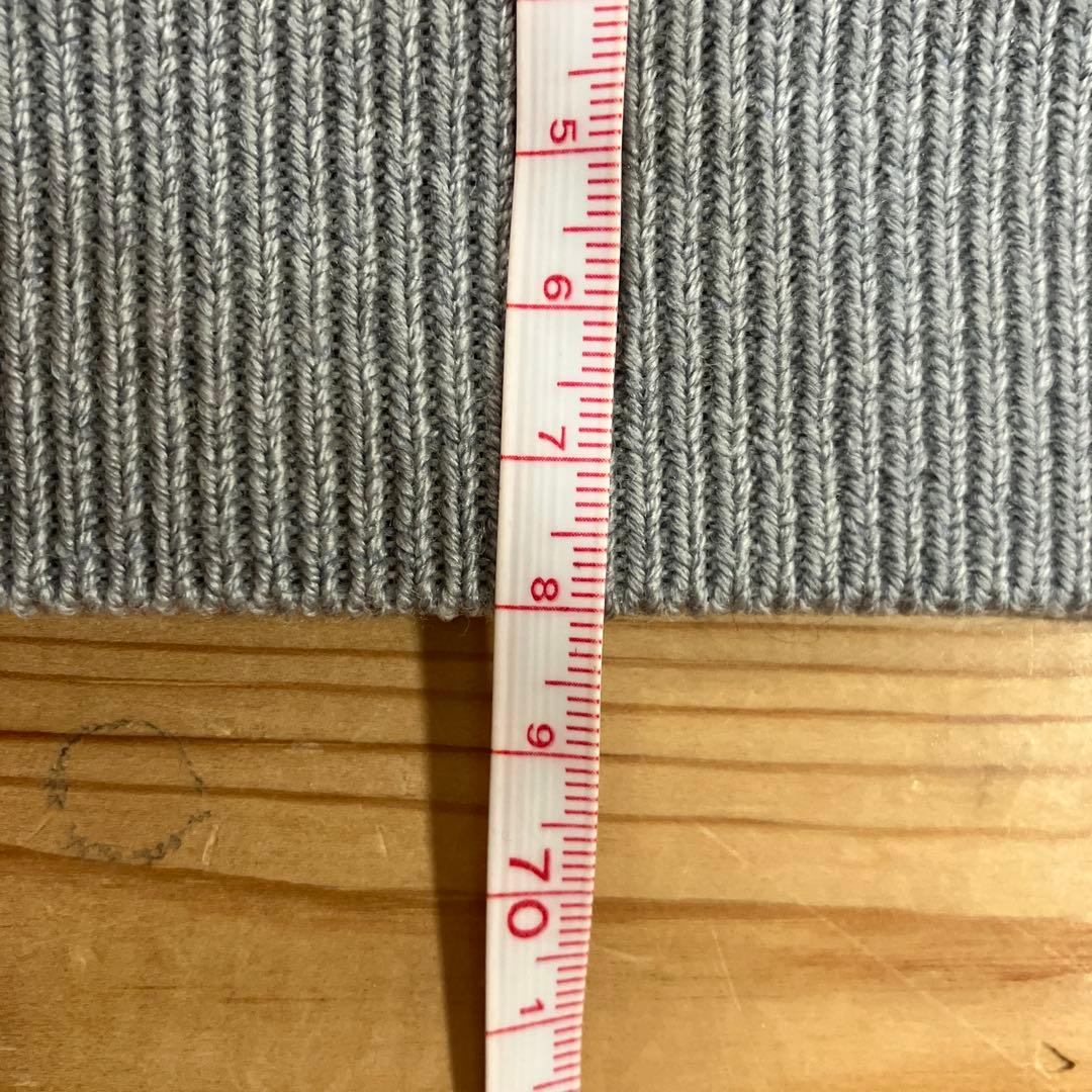 美品　90s Christian Dior ウールニット　ブルーグレー　CDロゴ