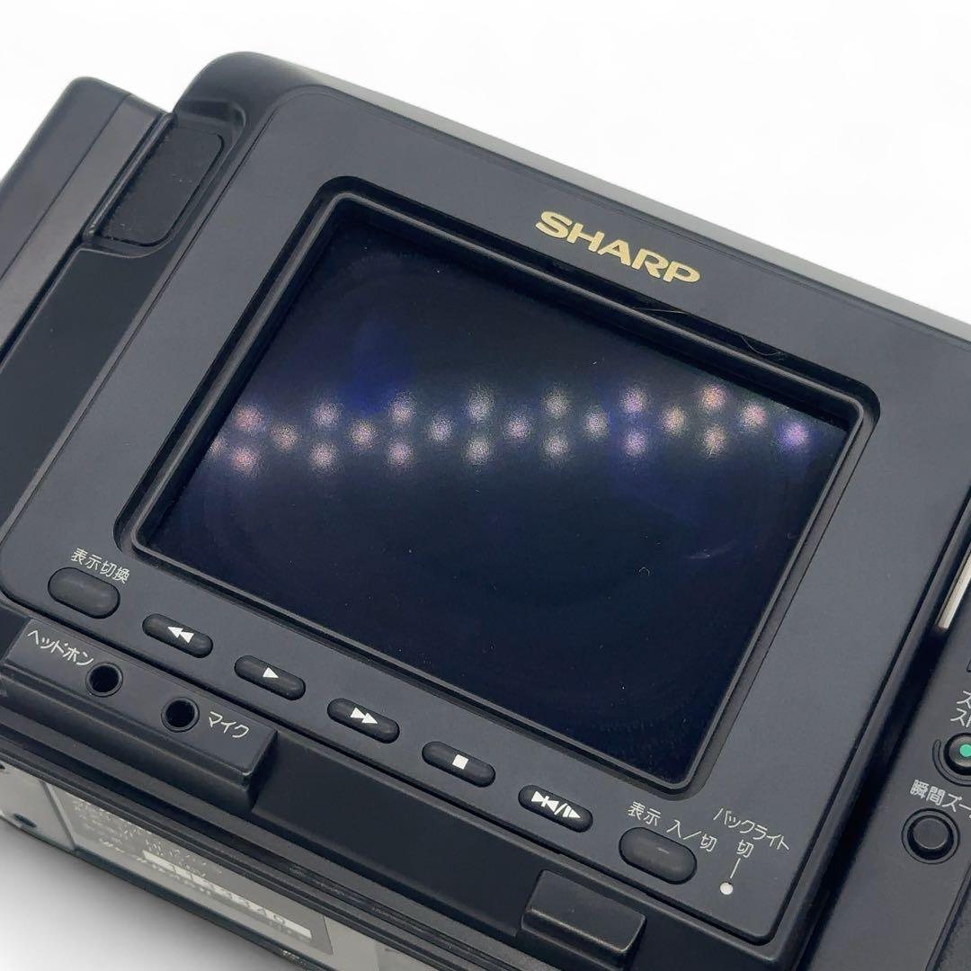 【外観超美品+再生OK】 SHARP VL-HL15 Hi8 ビデオカメラ