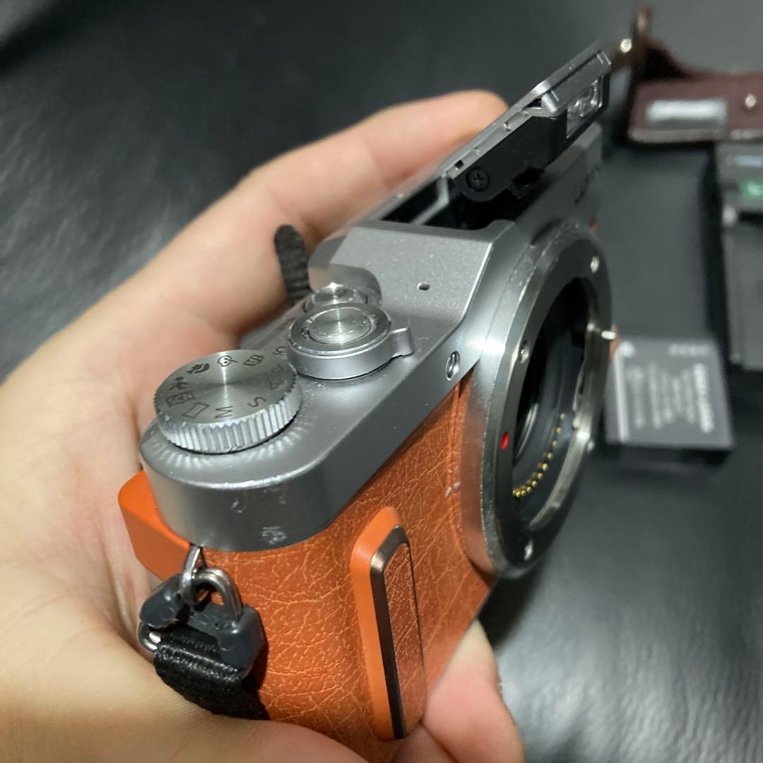 美品　最新LUMIX GF10ボディ&本革ボディケース&予備バッテリー&充電